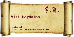 Vizi Magdolna névjegykártya